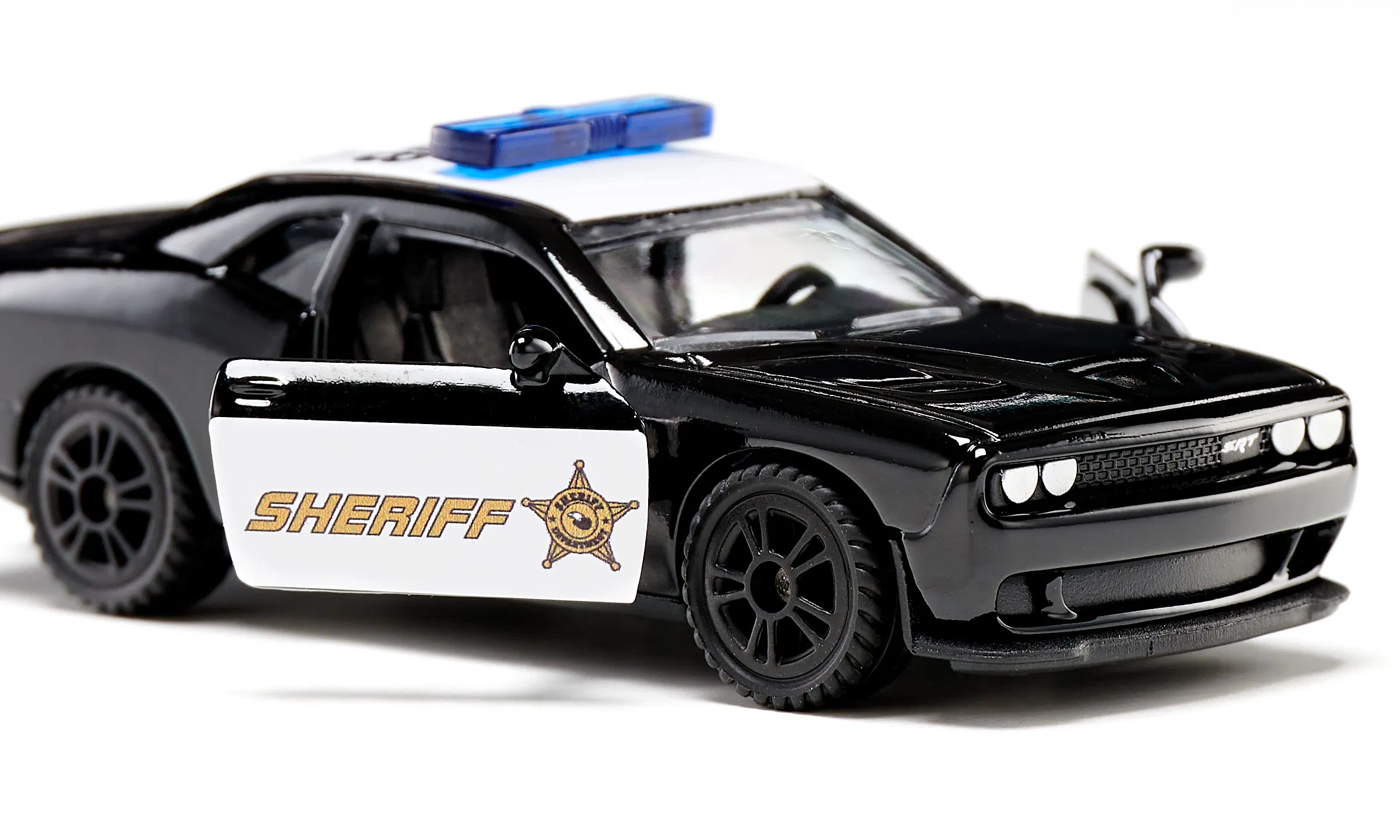 Siku 1:87 Dodge Challenger SRT County Sheriff – Diecast US Police Car with Opening Doors