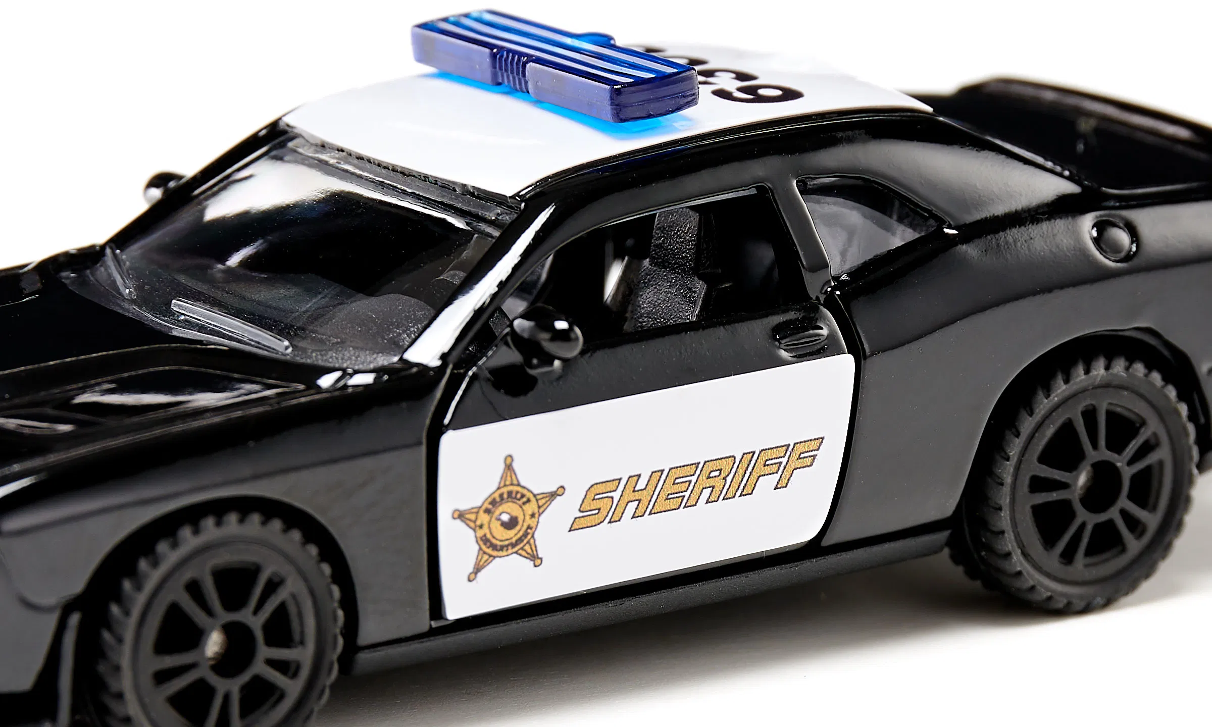 Siku 1:87 Dodge Challenger SRT County Sheriff – Diecast US Police Car with Opening Doors