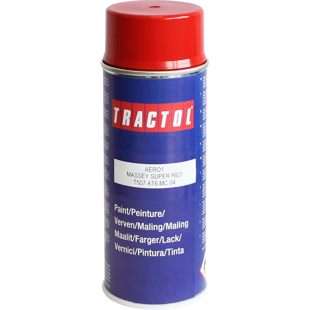 Tractol Paint 400ml Spray Can Massey Ferguson Red