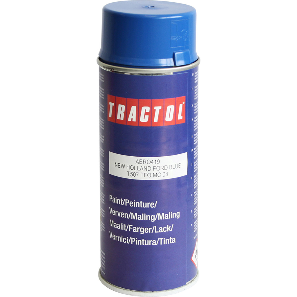 Tractol Paint 400ml Spray Can New Holland Blue