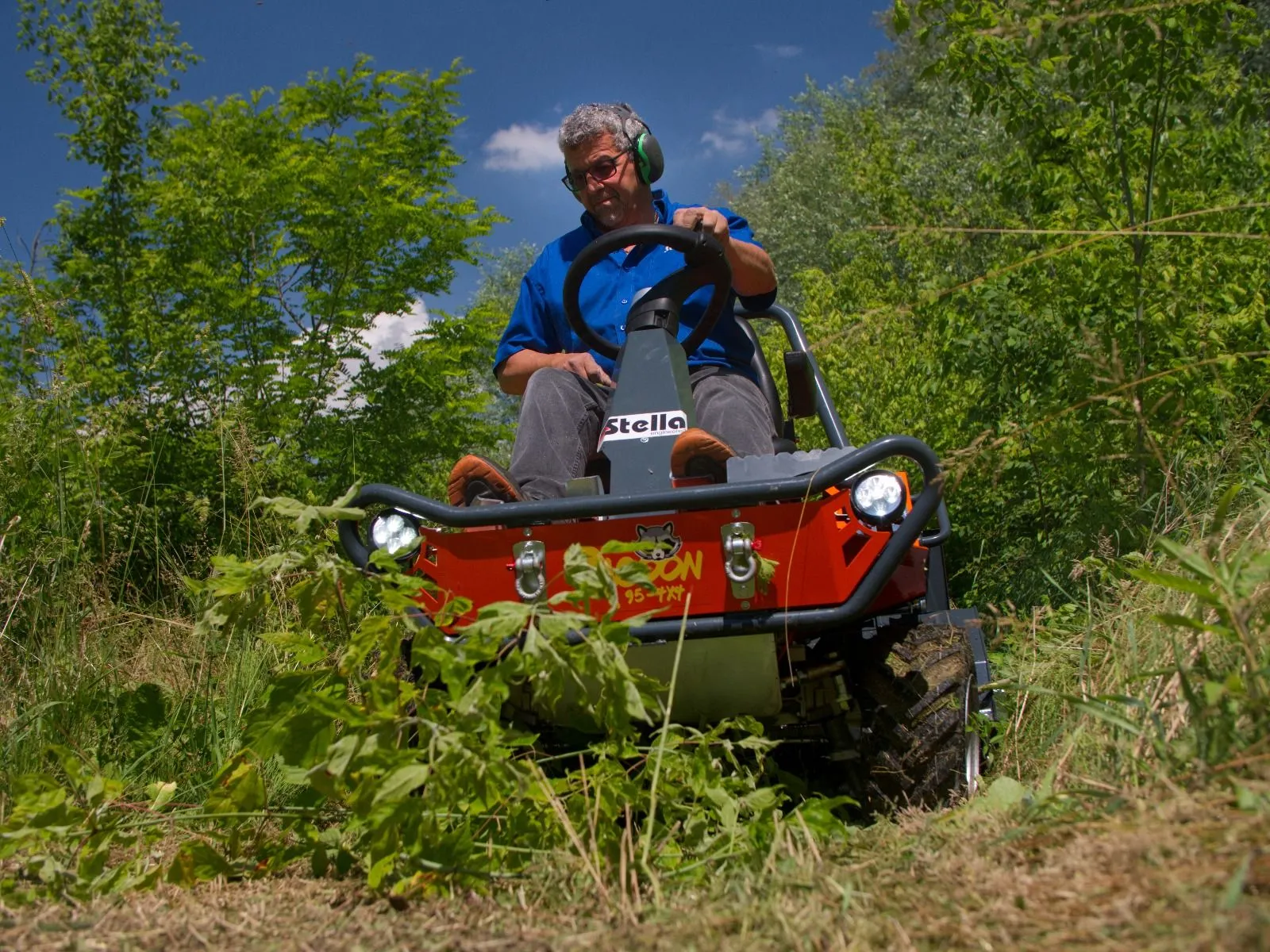 Ride on online flail mower
