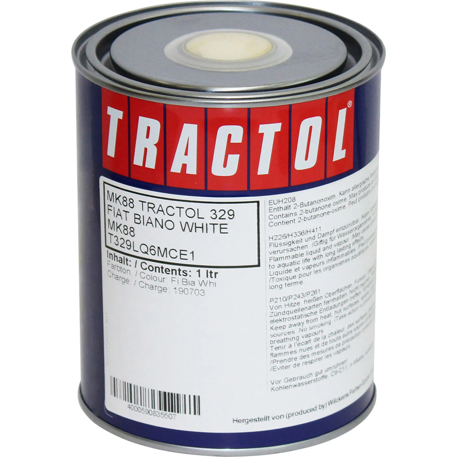 Tractol Paint 1L Fiat White