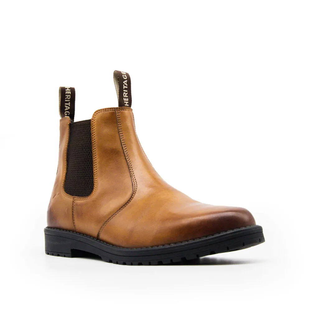 Xpert Heritage Saddler Dealer Boot XPH3140 - Burnished Tan Leather