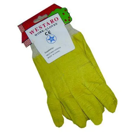Yellow Latex Non Cut Gloves