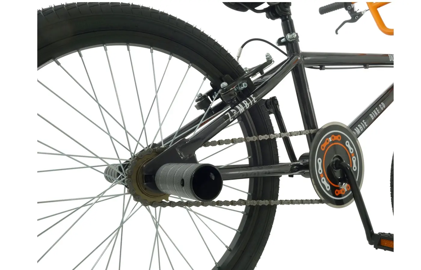 Zombie Outbreak 20 BMX Bike Alloy Wheels Stunt Pegs Black Orange Clarkes of Cavan